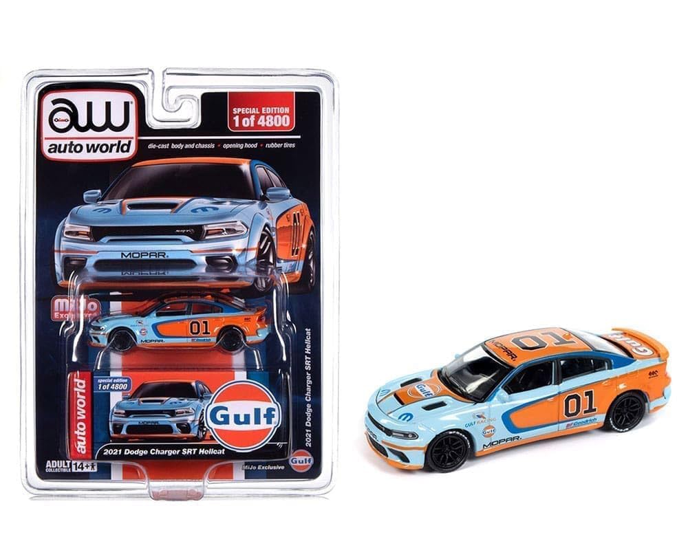 autoworld Dodge Charger SRT Hellcat Custom Gulf 2021 Charger GULF Mijo Exclusive 1/64 [Product]