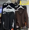 Women's V-Neck Lace Patchwork Velvet Long Sleeve Slimming Winter Top