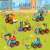 MAVEKID Mini Car Toy Working Car Car Toy Excavator Toy Boys Girls Educational Toy 1 Year Old Birthday Present 2 Year Old 3 Year Old Boy Present Toy