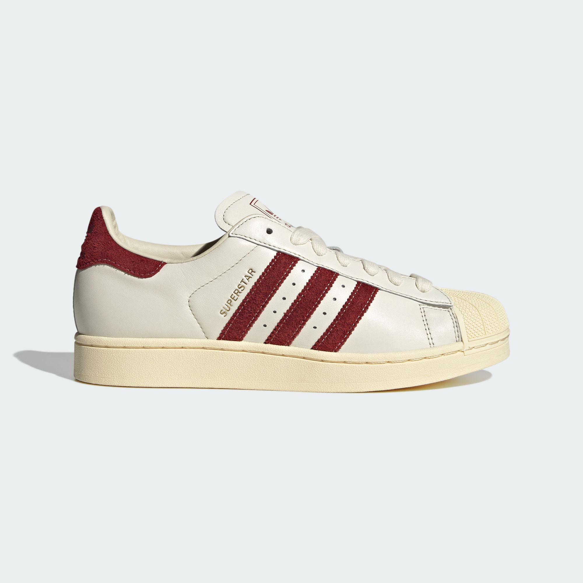Adidas Originals Superstar 2 Skateboard Shoes Unisex White Red 36