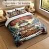 Christmas Theme Personalized 3Pcs Bedding Set Custom Text & Name 1 Sheet 2 Pillowcases Household Bedding 1pc
