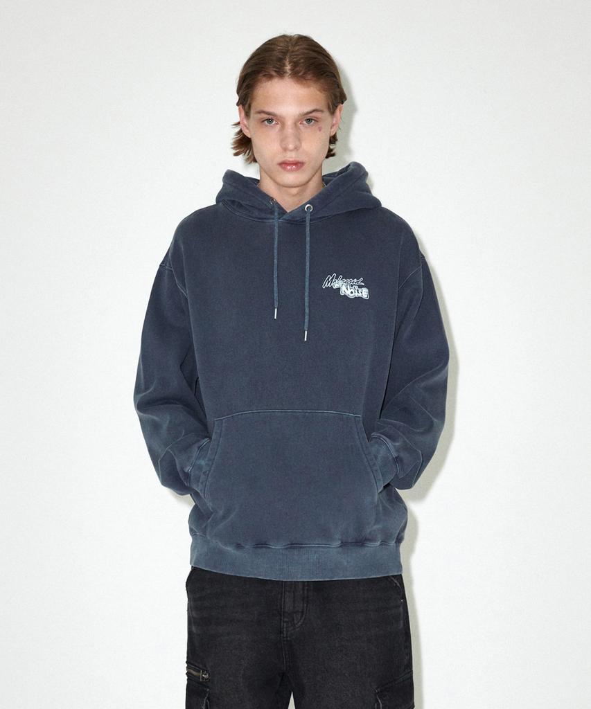 Logo List Pigment Hoodie Navy(Mg2Efmm416A)
