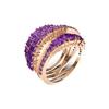 Spiral Love Ring Damenringe Roségold Lila 5572714