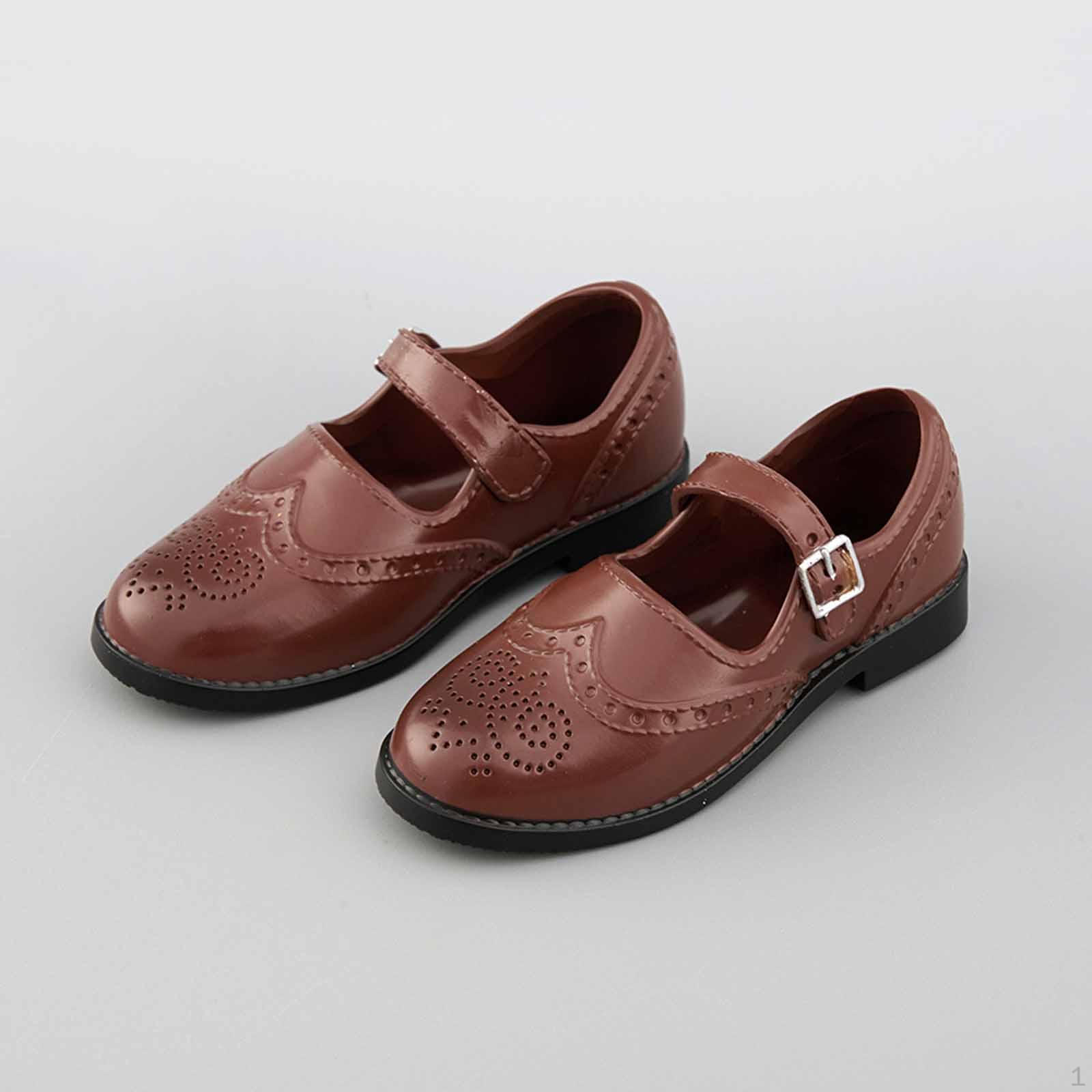 

Туфли для куклы BJD 1/4, наряд для переодевания, легкий наряд, портативный, легко надевать, стильный миниатюрный костюм коричневый