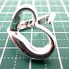 [Used] TIFFANY 925 Open Heart Ring / Size 8 / g539-22