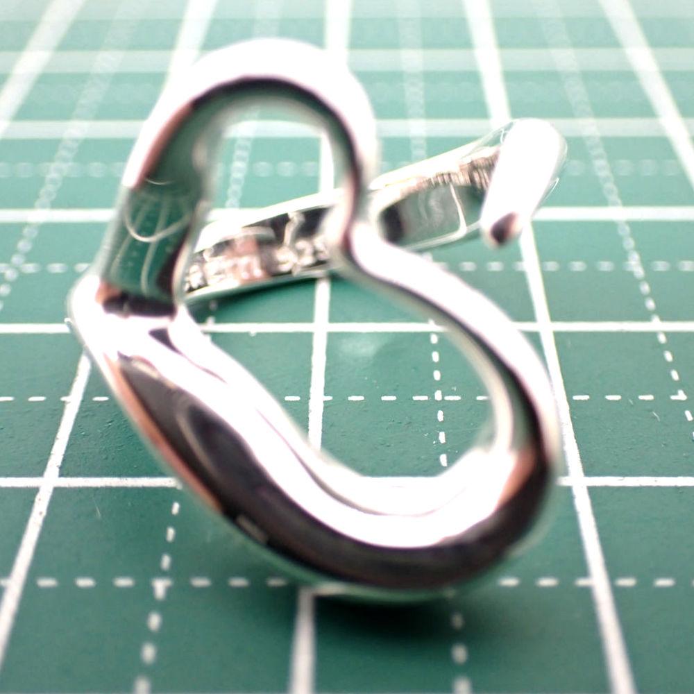 [Used] TIFFANY 925 Open Heart Ring / Size 8 / g539-22