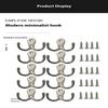 10/5Pcs Coat Hooks Wall-Mounted 2 Hole Towel Hanger For Coats Hat Clothing Home Storage Hook Wall Hook Towel Hanger For Hardware
