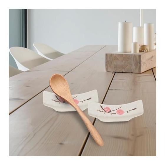 Chopstick Rests Set of 8, Cute & Stylish Chopstick Holders, Ceramic Chopstick Pillows, Tableware Accessories, Plum Blossom Japanese Pattern,