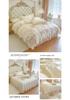 Premium Skin-Friendly Cotton Lace Bedding Set - All-Season Princess Style Duvet Cover (4-piece)