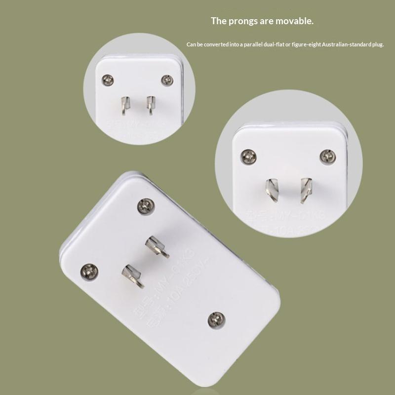 Universal Us Extension Socket 2 Way Wall Power Outlet Plug Adapter Converter With Switch 6A 250V With Switch Indicator Light