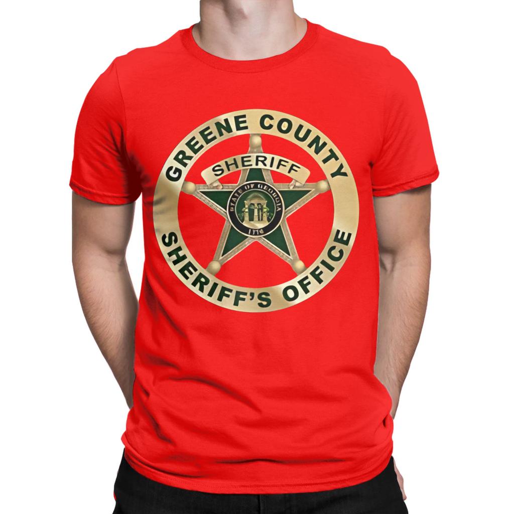 Greene County Sheriff Graphic 100 Cotton Tshirt Deputy Sheriff Office Decor Tees Tops For Unisex