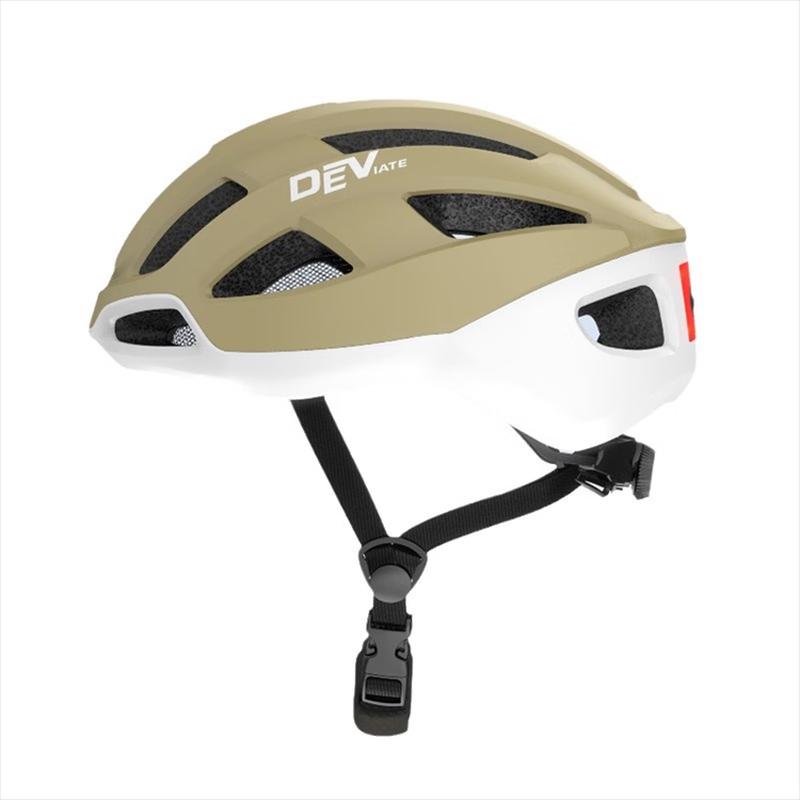 DEVIATE Unisex Integrated Cycling Helmet with 3-Mode Tail Light