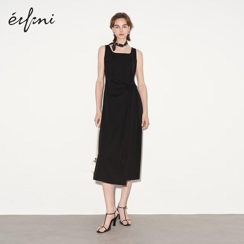 

Eifini Pleated Knit Midi Vest Dress S