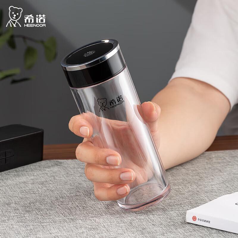 Heenoor Portable PC Water Bottle with Lid