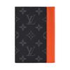 Louis Vuitton Monogram Eclipse Logo Color Block Design Coated Canvas Passport Holder Men Accessories Orange M25838