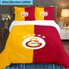 Galatasaray Fußball Club Wappen 3-teiliges Bettwäsche-Set, Ideal für 1 Bettbezug und 2 Kissenbezüge, Perfekt als Fan-Geschenk, Ideal für Schlafzimmer, Wohnheim