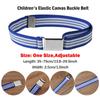 Gift Pants Strap Solid Color Boys Girls Alloy Buckle Waistband Kids Canvas Belt Adjustable