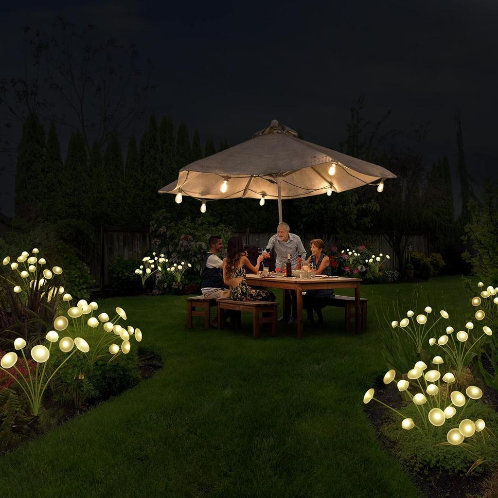 10/8/6 LED Multicolour Solar Mushroom Light Waterproof Warm LED Solar Garden Light Outdoor Decoration Lamp for Villa Garden Courtyard Park