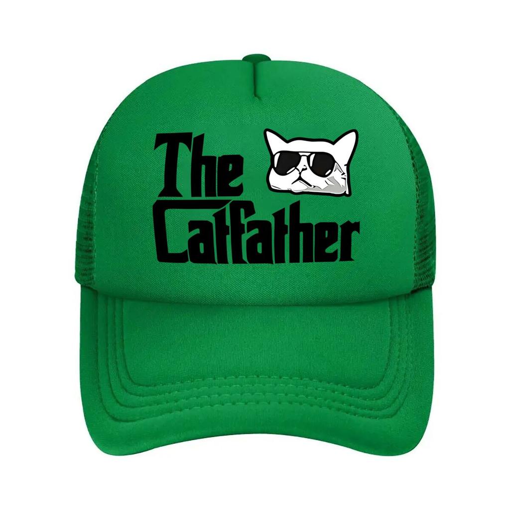 Letter Cat Fun Print Baseball Cap Stylish Versatile Outdoor Hat Trendy  Mesh Baseball Cap