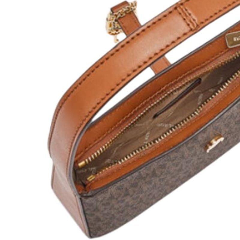 MICHAEL KORS Lyra Artificial Leather Shoulder Bag, Handbag, Shoulder Bag Small Women's Brown 35T4G1YC5B-BROWN
