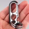 Metal Waist Buckle Double Ring  Keychain Bottle Opener Key Chain Car Key Holder Car Keychain