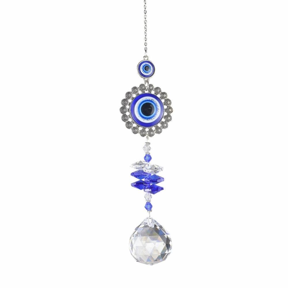 Butterfly Devil Eye Suncatcher Rhinestone Sun Catcher Pendant Rear View Mirror