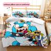 Black Hat  Pattern Bedding Quilt Set  Home Decoration  Gift (1 * duvet cover + 2 * pillowcase  without core)