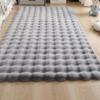 Cream Plush Bedroom and Balcony Rug - Velvet-Like Imitation Rabbit Fur.