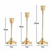 3PCS Vintage Metal Aluminum Candle Holder Set Design Dining Decor Candlestick Stand Tabletop Placement Candlestick Holder Hotel