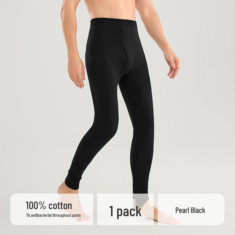 Colanți termici din bumbac 100% pentru bărbați 2025: Strat de bază ușor, mulat, pentru toamnă și iarnă