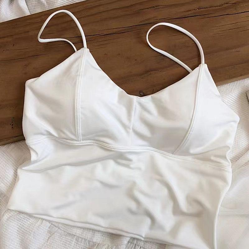High Quality Seamless Women Underwear Sexy Backless Wireless Bra Classic Sling Vest Brassiere Insert Gasket Push Up Bra Lingerie