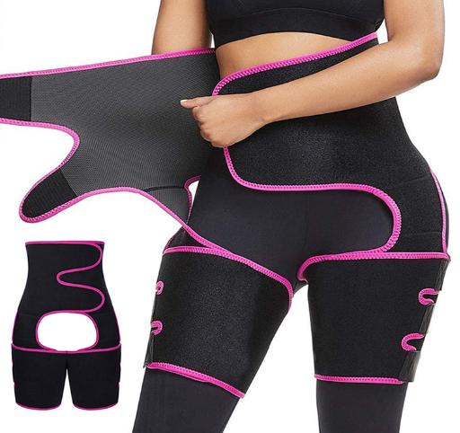 Duolite Women's Neoprene Durable 3-in-1 Waist Trainer Thigh Slimming Support Belt Customizable Options for Effective Weight Loss