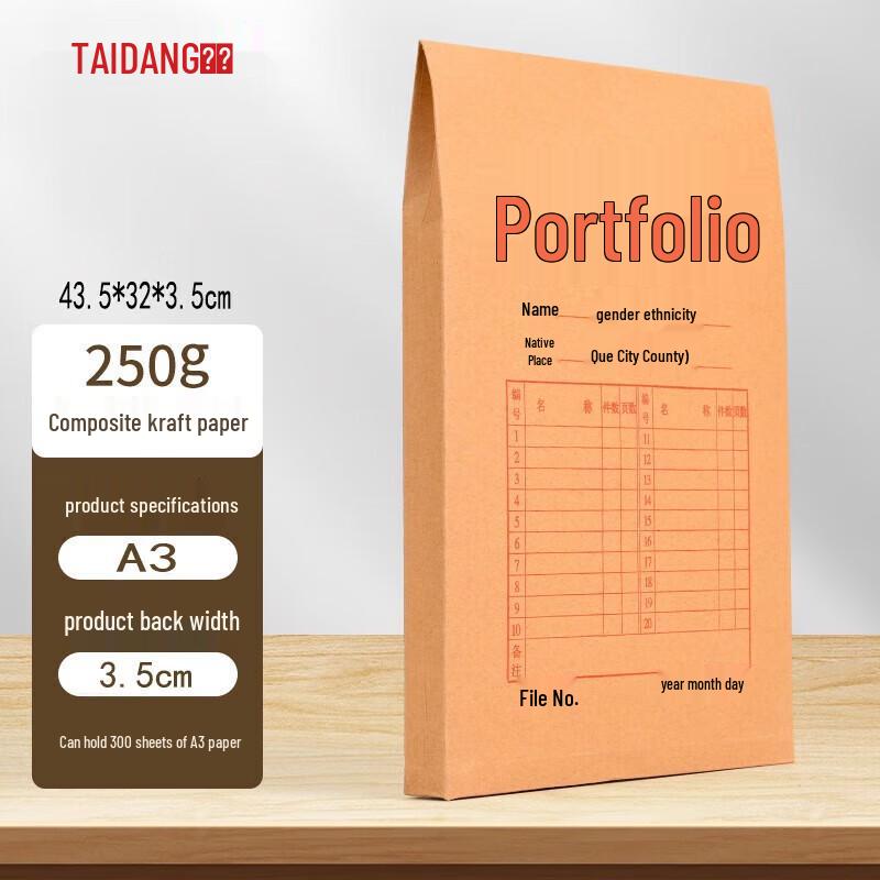 Kraft Paper A3 File Folders