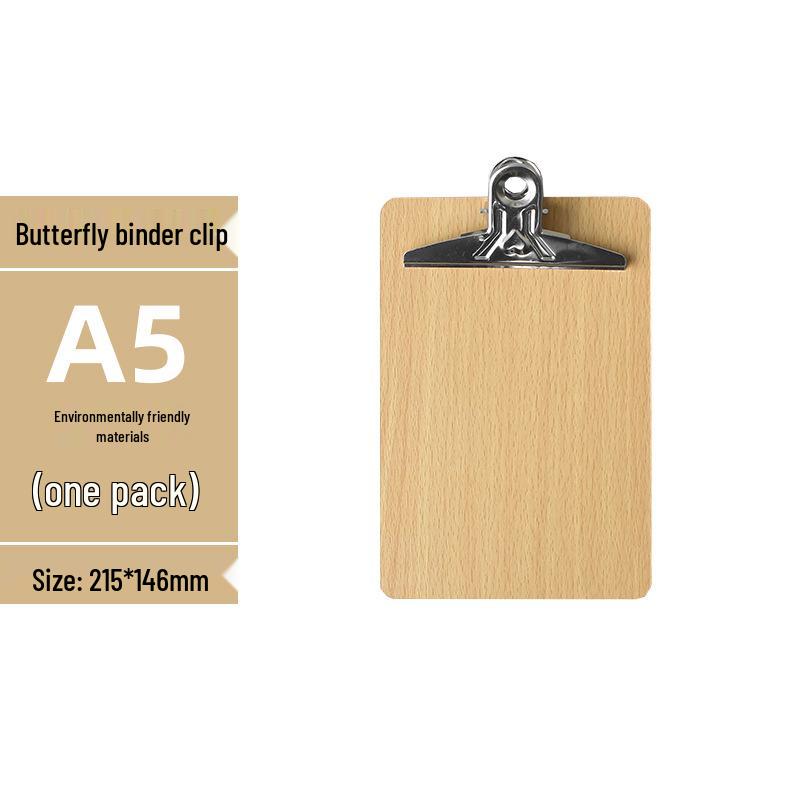 Set di 5 Cartelline A4 con Portapenne, Blocco da Scrittura A5, Cartellina in Legno A3 e Porta Menu