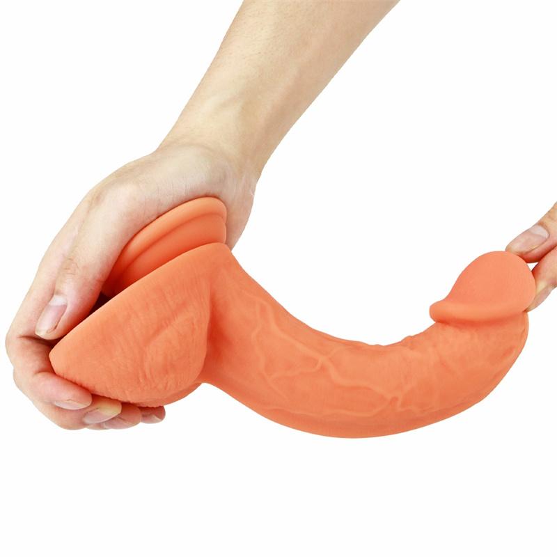Liquid Silicone Double Layer Simulation Penis Female Dildo Toy Fun Female Adult Products