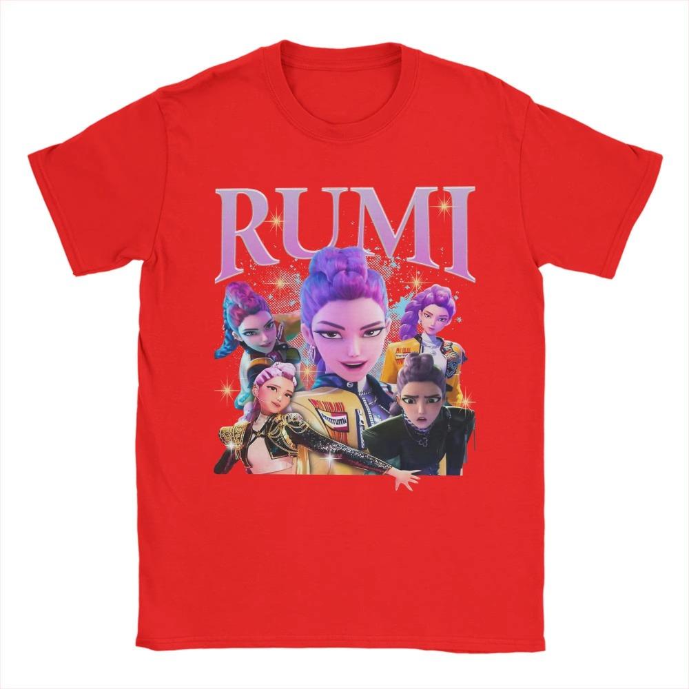 

Rumi K-pop Demon Hunters Huntrix 90s Women s T-shirt Novel Round Neck Short Sleeve T-shirt Gift Creative Short Sleeve Clothing 4XL