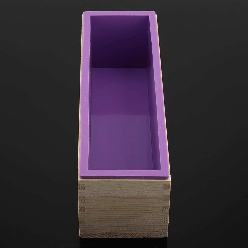 Silikon-Seifenformen-Set, 1200ML Rechteckige Holz-Silikonform mit abnehmbarem Design für hausgemachte Bastelseife, Schokolade, Muffins, Kerzenherstellung Zubehör