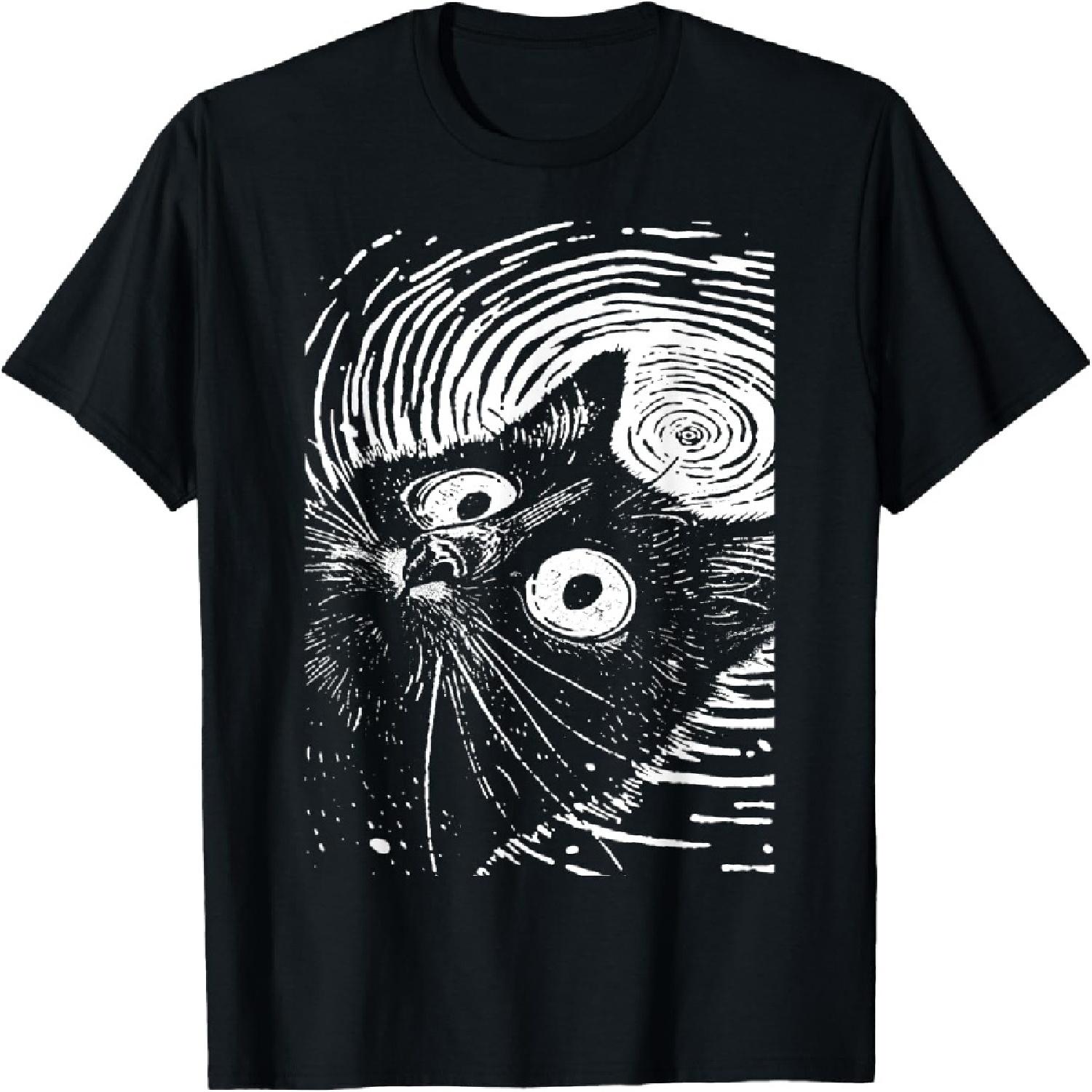 

Trippy Cat _ Pastel Goth Gothic Grunge Alt Punk Weirdcore Men Women T-Shirt XXXXXL різнокольоровий