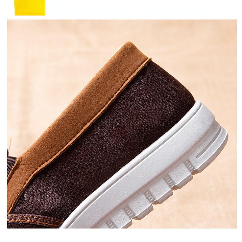 Men'S Breathable Casual Shoes High Quality Non-Slip Breathable Canvas Sneakers Fashion Flat Shoes