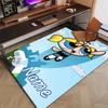 Benutzerdefinierte The Powerpuff Girls Matte mit personalisiertem Namen, waschbarer Polyester-Eingangsbereich-Teppich für den Innenbereich, Geschenk für Weihnachten, Ostern, Thanksgiving