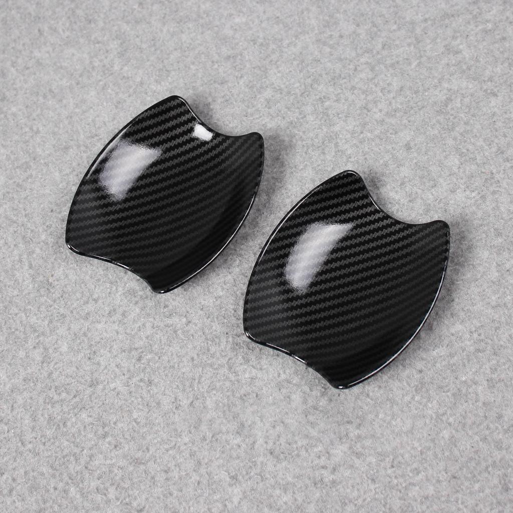 RUIQ Exterior Door Handle Protector Cover for Nissan Kicks Prevents Scratches from Designed Specifically for Nissan Kicks Carbon Fiber (P15 Model) -