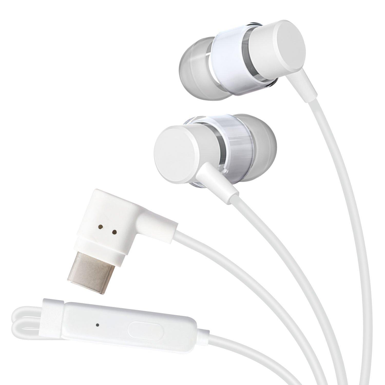 

ELECOM CS100M In-Ear Earphones, USB Type-C, Analog, 9.2mm Driver, White, EHP-CACS100MXWH