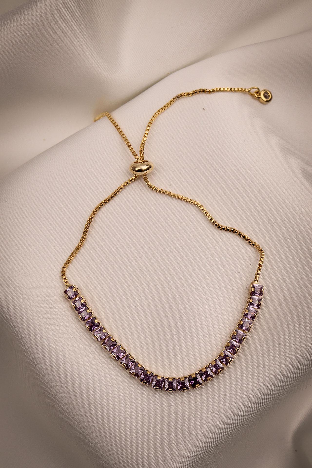 

Браслет Lila Zircon Stone Elevator золотого цвета