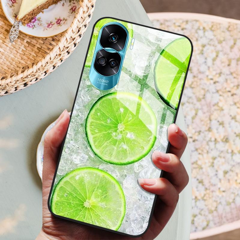 

Чехол-бампер для Honor 90 Lite с закаленным стеклом, жесткий, с мраморным рисунком, для Honor 90 Pro, Honor90 Lite, защитный чехол Honor 90