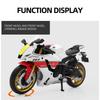 1/12 Scale Yamaha Toy Motors YZF-R1M Alloy Diecasts Motorcycle Models with Shock Absorption Front Wheel Steering Toys for Kids' Gifts