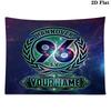 Custom Name Hannover Printed Tapestry – Wall Hanging for Bedrooms, Dorms, and Home Decor