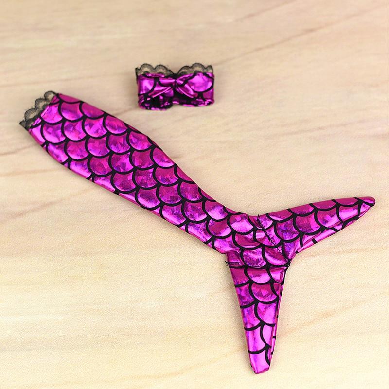 Příslušenství pro panenky Dětská hračka Oblečení mořské panenky pro panenku Barbie Originální ocasní podprsenka + Oblečení pro panenku pro 1/6 DIY panenky Barbie