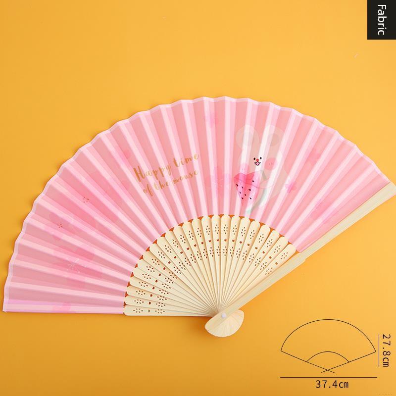Summer Folding Fan, Traditional Chinese Style, New Chinese Style, Ancient Style Small Fan, Black, Simple and Durable, Children's Bamboo Fan, Portable