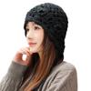 New Tassel Red Flower Hat Cute Autumn and Winter Bag Head Autumn and Winter Ear Protection Warm Handmade Sweet Knitted Wool