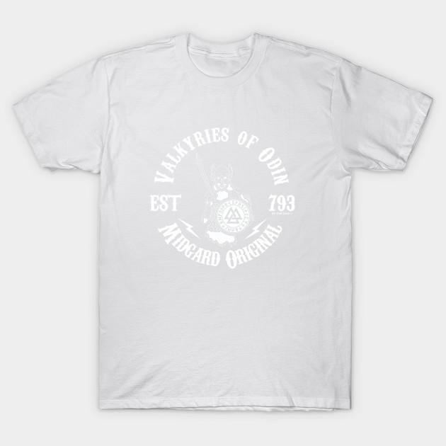 

T Shirt Women Valkyries Of Odin Midgard Original Harajuku Print Kawaii Tshirt Summer Short Sleeve Female T-Shirt Top Tee